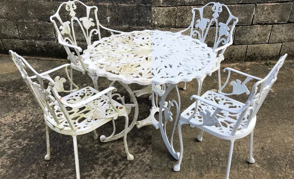How To Clean Oxidized Metal Furniture, How To Clean Oxidation Off Aluminum Patio Furniture